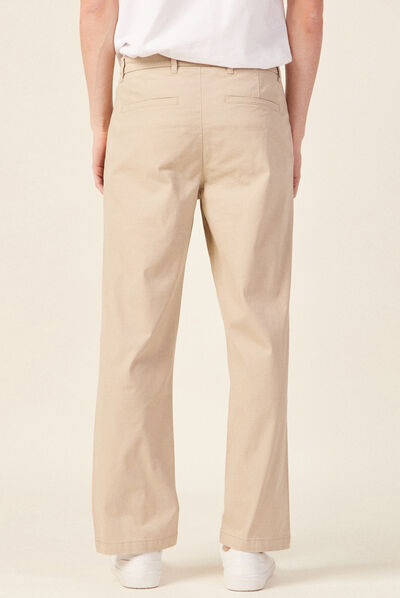 Pantalon chino beige homme