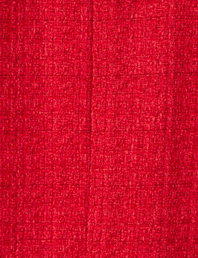 Veste surchemise boutonnée rouge foncé femme
