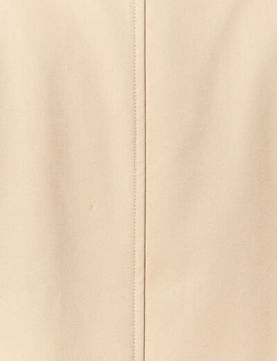 Trench mi-long col montant gris homme