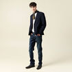 Jeans straight longueur 34 denim denim dirty homme