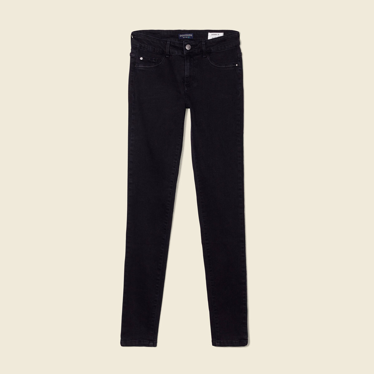 Jeans jegging denim noir femme