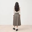 Jupe taille haute gris femme