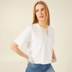 T-shirt éco-responsable blanc femme