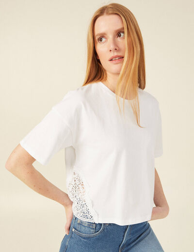 T-shirt éco-responsable blanc femme