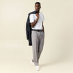 Pantalon chino large gris foncé homme