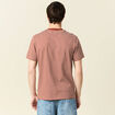 T-shirt manches courtes marron cognac homme