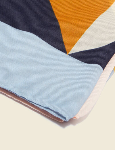 Foulard bleu marine femme