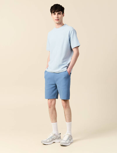 T-shirt manches courtes bleu ciel homme
