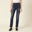 Jeans regular taille haute denim brut femme