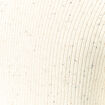 Pull col rond manches longues en coton ecru homme