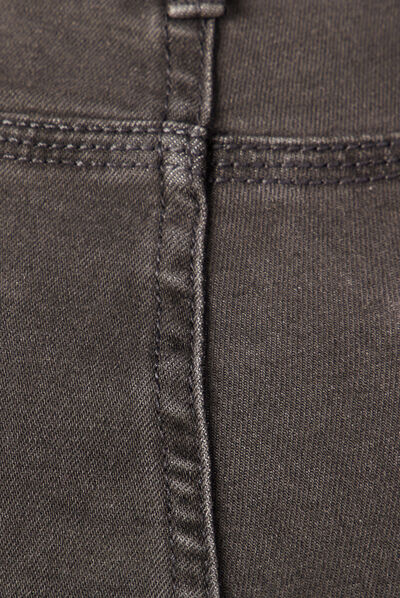 Jeans skinny 7/8ème gris foncé femme