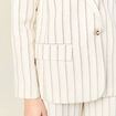 Veste blazer manches longues blanc femme