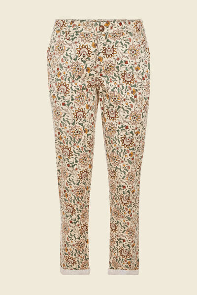 Pantalon chino Instinct blanc femme