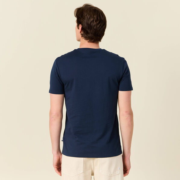 T-shirt manches courtes bleu marine homme