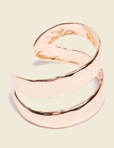 Bracelet manchette couleur or femme