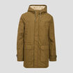 Parka droite à capuche camel homme