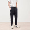 Pantalon droit longueur 32 bleu marine homme