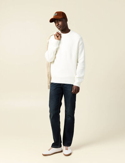 Jeans regular éco-responsable denim brut homme