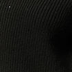 Pull manches longues col rond &agrave; sequins noir femme
