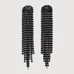 Boucles d'oreilles avec strass noir femme