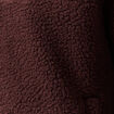 Sweat effet polaire col montant bordeaux homme