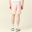 Short droit avec cordon rose clair homme