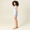 Blouse sans manches blanc femme