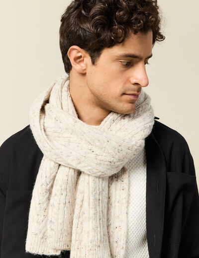 &Eacute;charpe ecru homme
