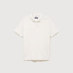 Polo manches courtes ecru homme