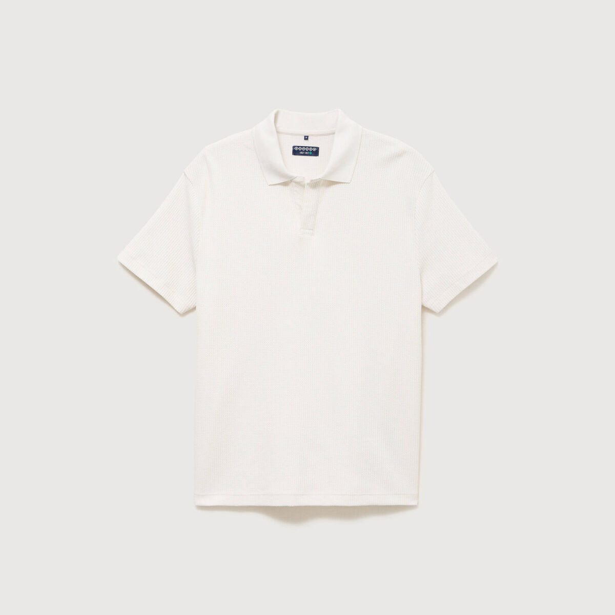 Polo manches courtes ecru homme