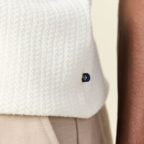 Polo manches courtes ecru homme