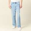 Jeans large 5 poches denim snow bleach homme