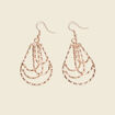 Boucles d'oreilles pendantes couleur or femme