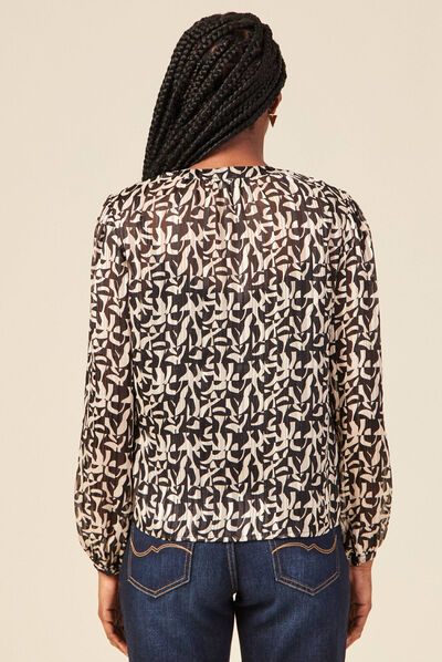 Chemise éco-responsable noir femme
