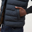 Doudoune courte sans manches bleu marine homme