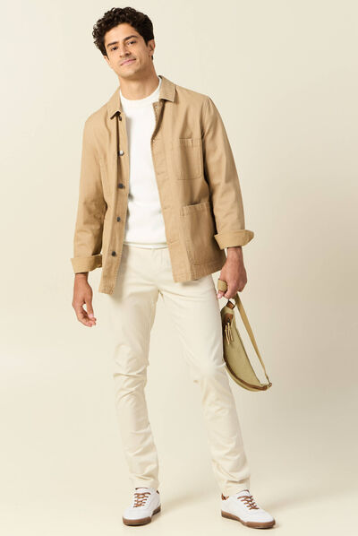 Pantalon slim Instinct chino sable homme