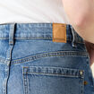 Jeans large taille haute denim stone femme