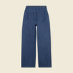 Jeans large &agrave; pinces denim brut femme