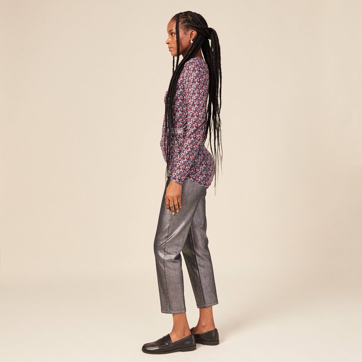 T-shirt éco-responsable noir femme