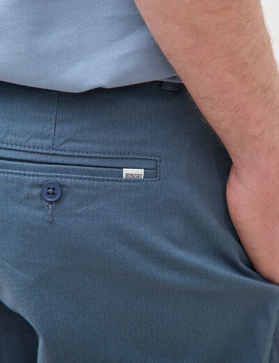 Pantalon regular longueur 32 bleu fonc&eacute; homme