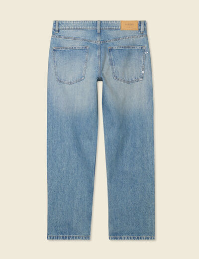 Jeans relax 5 poches denim dirty homme