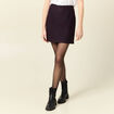 Jupe droite bleu marine femme