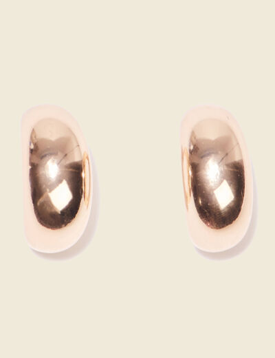 Boucles d'oreilles créoles couleur or femme