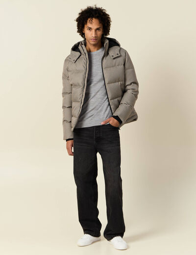 Pull 100% laine mérinos gris foncé homme
