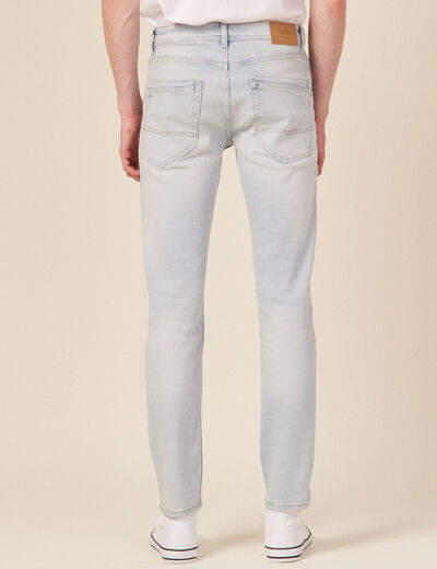 Jeans slim éco-responsable denim snow bleach homme