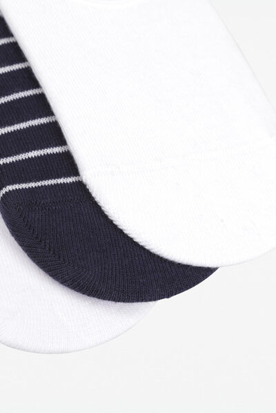 Lot 3 paires chaussettes blanc homme