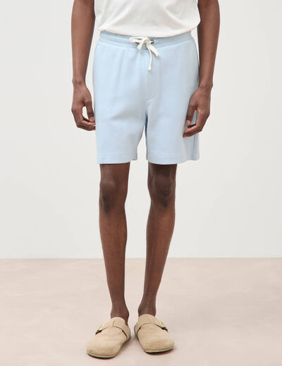 Short jogpant bleu ciel homme