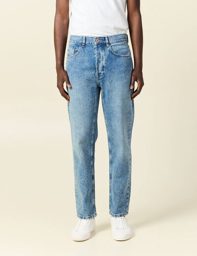 Jeans regular tapered denim dirty homme