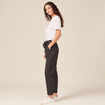 Pantalon paperbag gris femme