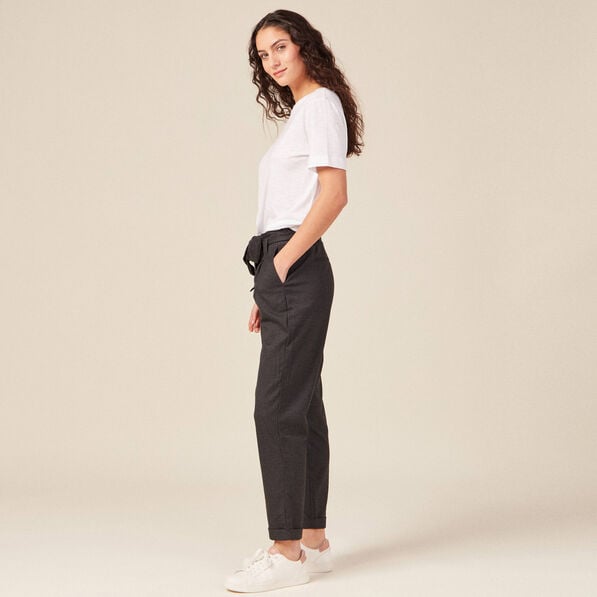 pantalon paperbag gris femme Pantalon paperbag gris femme